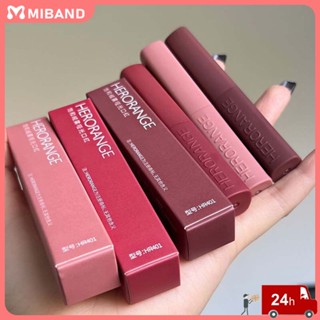 สต็อกพร้อม เพิ่มไปยังรายการสินค้าที่ต้องการ ลิปสติก Herorange Matte Waterproof ，ลิปสติกเคลือบไม่ติดหกสี Pk Armani