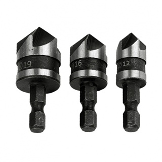 ⚡NEW 8⚡Countersink Drill Bit 12mm 16mm 3 Pcs Accessories Carbon Steel Chamfer