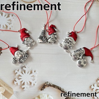 Refinement จี้รูปซานตาคลอส หมุนได้ สําหรับตกแต่งบ้าน เทศกาลคริสต์มาส DIY