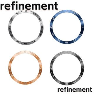 Refinement กรอบป้องกัน ป้องกันรอยขีดข่วน 40 มม. 44 มม. แหวนกรอบ 43 มม. 47 มม. อุปกรณ์เสริม สําหรับ Galaxy Watch 6 6Classic Smart Watch