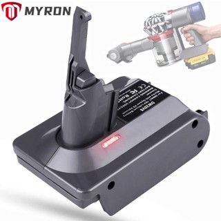 Myron อะแดปเตอร์แบตเตอรี่เครื่องดูดฝุ่น สําหรับ Milwaukee Li-ion Battery