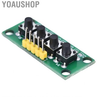 Yoaushop 4 Pin  Module Keys Independent Buttons Keypad Control Switch PCB