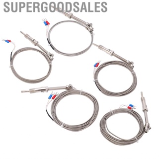 Supergoodsales Heat-resistant K Type Stainless Steel Thermocouple  Probe 1M/2M/ /4M/5M