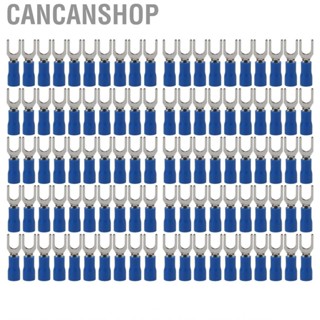 Cancanshop 100pcs  Connector Blue Stable Conductivity 19A Safe Insulated Wire Terminals