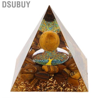 Dsubuy Pyramid Ornament Chakra Natural Quartz Positive Energy Generator For