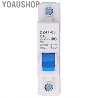 Yoaushop Residual Current Circuit Breakers  1P 230V 400V DIN Rail Mount Small Miniature Breaker for Office