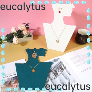 Eucalytus1 ขาตั้งโชว์เครื่องประดับ สร้อยคอ ผ้ากํามะหยี่ แบบพกพา พับได้