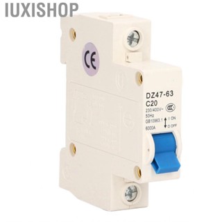 Iuxishop 230V 400V 20A Circuit Breaker 1 Pole Protector With DIN Rail