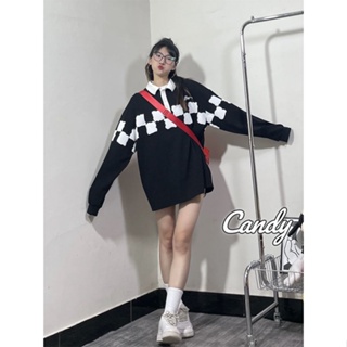 Candy Kids  เสื้อผ้าผู้ญิง แขนยาว เสื้อฮู้ด คลุมหญิง สไตล์เกาหลี แฟชั่น  ทันสมัย ทันสมัย Unique Trendy A28J19J 36Z230909