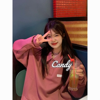 Candy Kids  เสื้อผ้าผู้ญิง แขนยาว เสื้อฮู้ด คลุมหญิง สไตล์เกาหลี แฟชั่น  Stylish ทันสมัย High quality สบาย A28J19L 36Z230909