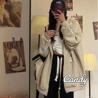 Candy Kids  เสื้อผ้าผู้ญิง แขนยาว เสื้อฮู้ด คลุมหญิง สไตล์เกาหลี แฟชั่น  สวยงาม Comfortable สวย ทันสมัย A28J11V 36Z230909