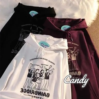 Candy Kids  เสื้อผ้าผู้ญิง แขนยาว เสื้อฮู้ด คลุมหญิง สไตล์เกาหลี แฟชั่น  Korean Style สวยงาม สวย สไตล์เกาหลี A28J12N 36Z230909