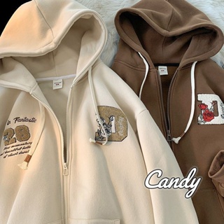 Candy Kids  เสื้อผ้าผู้ญิง แขนยาว เสื้อฮู้ด คลุมหญิง สไตล์เกาหลี แฟชั่น  สวยงาม ทันสมัย ins Trendy A28J12P 36Z230909