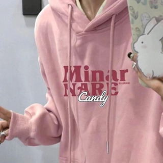 Candy Kids เสื้อผ้าผู้ญิง แขนยาว เสื้อฮู้ด คลุมหญิง สไตล์เกาหลี แฟชั่น A28J11Y 34Z230822