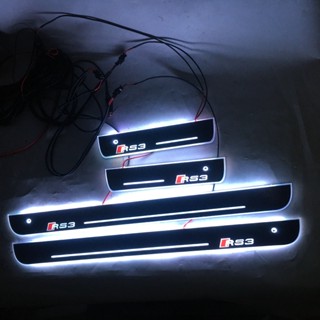 แผ่นกันรอยประตู led สําหรับ Audi A3 RS3