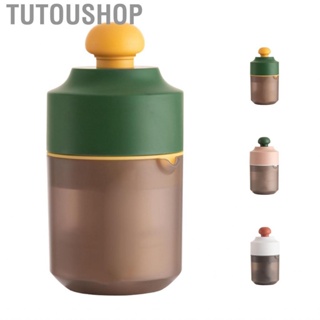 Tutoushop Mini Manual Juicer 2 Way Juicing 8 Blades Small Portable DIY for Home Office Camping Traveling