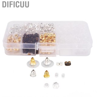 Dificuu Earring Backs 10 Styles Durable Metal Silicone Lightweight Safe Reliable Silic