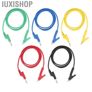 Iuxishop Banana Plug Test Leads Flexible Brass Cable 20A 3000V 10mm Opening Silicone Sheath for Car