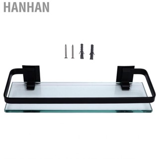 Hanhan Bathroom Rack Thickened Strong Load Bearing  Single Layer Black Shelf MN