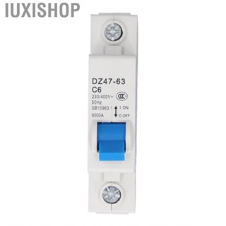 Iuxishop Mini Circuit Breaker  Circuits Breakers DZ47-63 C6 6000A Breaking  Pa66  for Home