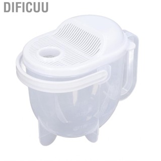 Dificuu √Rice Washing Bowl Water Flush Type ABS Clear Scale Fine Strainer Auxiliary