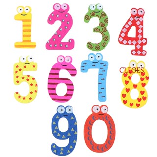 Cleoes สติกเกอร์แม่เหล็กติดตู้เย็น ตัวเลข 1-4 ปี ของเล่นเสริมการเรียนรู้ สําหรับเด็กวัยหัดเดิน