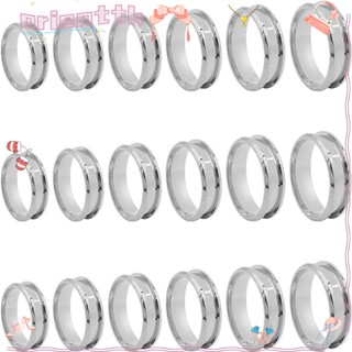 Orienttk แหวนสเตนเลสเปล่า กว้าง 8 มม. สีเงิน ขนาด 7 8 9 10 11 12 สําหรับทําเครื่องประดับ