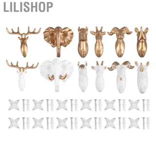 Lilishop Resin  Shape Hook Wall Mounted Hanging Decorative For Towel Key