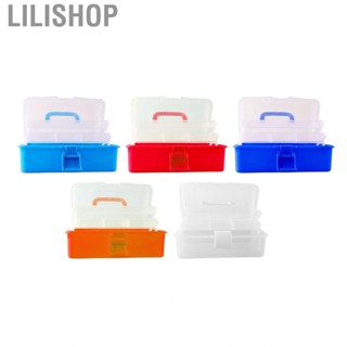 Lilishop cosmetic organizer Three Layer Storage Box Plastic Folding Tool Portable Handled Multipurpose Organizer for Art Craft