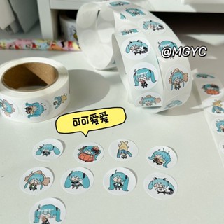 สติกเกอร์เทป ลายการ์ตูน Hatsune Miku Roll น่ารัก สําหรับตกแต่งสมุดภาพ