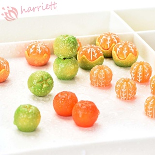 Harriett โมเดลผลไม้จิ๋ว สีส้ม สําหรับตกแต่งบ้านตุ๊กตา สเกล 1/12