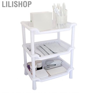 Lilishop Bathroom Countertop Organizer  Space Saving Detachable Shelf Rack 3 Tier Easy Installation To Clean for