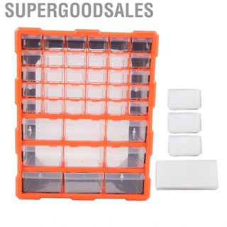 Supergoodsales Drawer Hardware Storage Organizer Simple Use 39 Drawers Transparent PVC Wall Mount Parts for Office Supplies