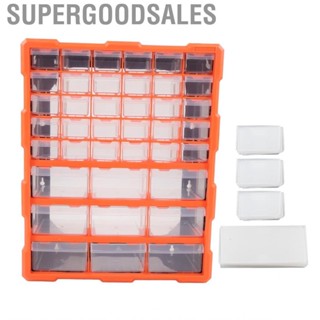 Supergoodsales Drawer Hardware Storage Organizer Simple Use 39 Drawers Transparent PVC Wall Mount Parts for Office Supplies