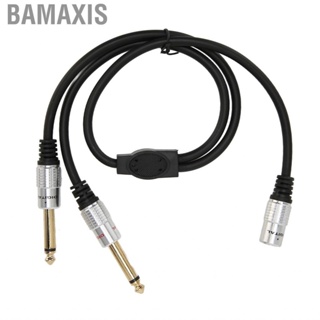 Bamaxis Female To Dual Male Cable 3.5mm Channel 6.35mm Mono Stereo 19.7in for Mixers