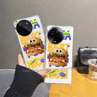 เคส Phone Case Realme 11 Pro Pro+ NFC 4G 5G C51 C53 C55 2023มาใหม่ เคสโทรศัพท์มือถือแบบนิ่ม กันกระแทก ลายการ์ตูนอาหาร สําหรับ