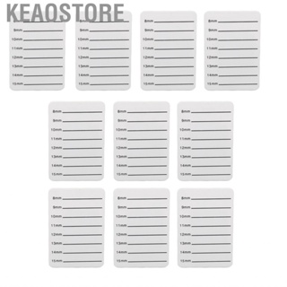 Keaostore Eyelash Extension  Tray White Removable Bandage 8‑15mm Rounded Edges for Shop