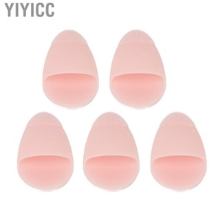 Yiyicc 5Pcs Silicone Facial Cleansing Brush Deep Exfoliating Multi Functional Portable Face Wash for Home