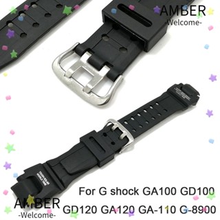 Amber สายนาฬิกาข้อมือ ซิลิโคนนิ่ม แบบเปลี่ยน สําหรับ C-asio GA100 GD100 GD120 GA120 GA-110 G-8900