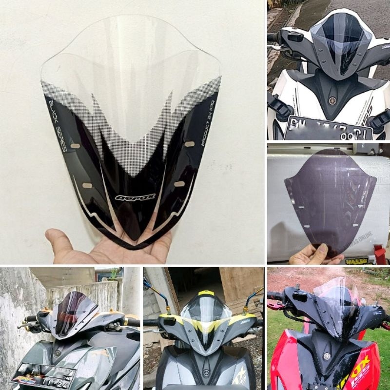 กระบังหน้า AEROX ใหม่ และเก่า - มอเตอร์บังลม AEROX visor