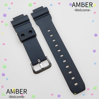 Amber สายนาฬิกาข้อมือซิลิโคน หัวเข็มขัด สไตล์สปอร์ต แบบเปลี่ยน สําหรับ C-asio DW9052 DW9051 DW9050 DW004C