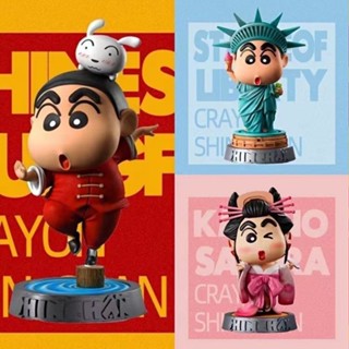 Anime GK Tang suit kung fu free song and dance crayon novel global tour series China station hand-held car ornaments