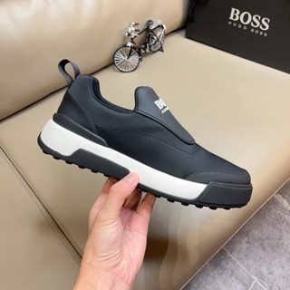 Hugo BOSS ใหม่ รองเท้าผ้าใบลําลอง พื้นนิ่ม ระบายอากาศ ใส่สบาย คุณภาพสูง สําหรับผู้ชาย เหมาะกับการวิ่ง 99LL 2023