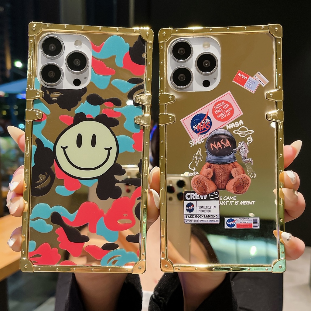 เคส OPPO Reno 11 11F 10 9 8 7 6 5 Pro 8T 8Z 7Z 4G 5G 6Z 5F 4Z 4F 3 2 2Z 2F Z Fuxury แฟชั ่ นกระจกที 