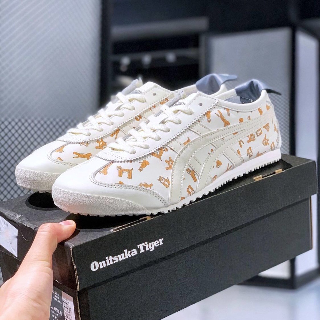 Onitsuka MEXICO 66 ผู้ชายผู้หญิงกีฬารองเท้า Jogging รองเท้าลําลอง