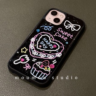 เคสโทรศัพท์มือถือ ลายเส้นหัวใจ เค้ก สําหรับ iPhone 14 13promax 12 11 11promax 14pro 12pro 14promax 13 13pro