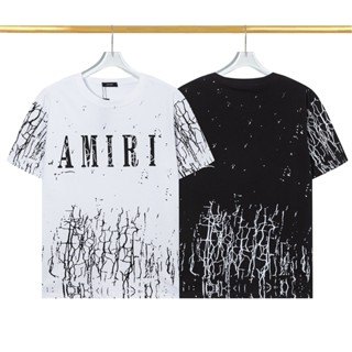 Ami - เทรนด์! เสื้อยืดแขนสั้น พิมพ์ลายโลโก้ตัวอักษร Starry sky สวยงาม อเนกประสงค์ สําหรับผู้ชาย และผู้หญิง Ktyr