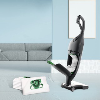 Gjxqnjjjj ถุงเก็บฝุ่น แบบเปลี่ยน สําหรับเครื่องดูดฝุ่น Vorwerk Kobold VK200 FP200 16 ชิ้น