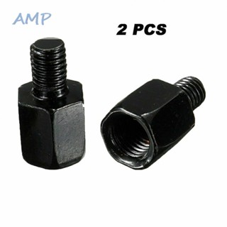 ⚡NEW 8⚡Motorcycle Mirror Adaptors Aluminium Black Replacement Practical To Use