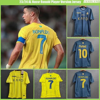 【Player Fans version】เสื้อฟุตบอล Nassr Al Nassr Al Nassr Ronaldo Mané ปี 2023/24